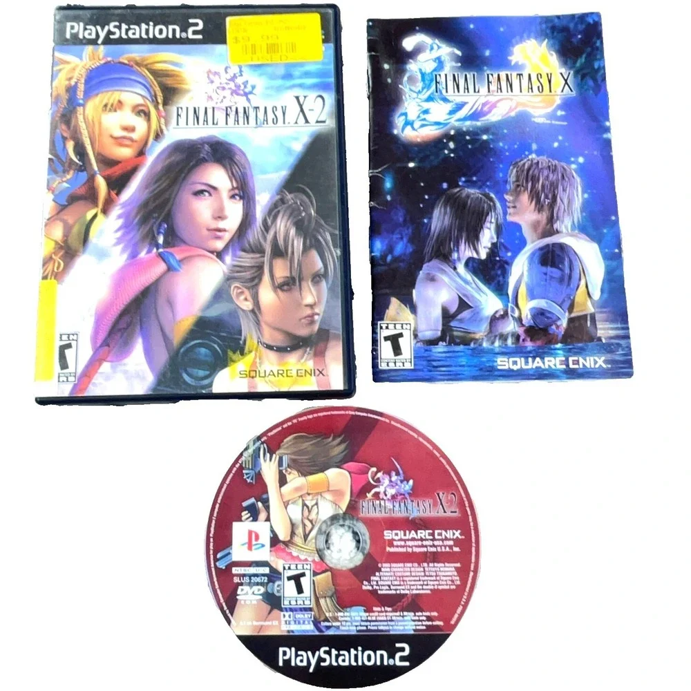 Final Fantasy X-2 PS2 (Sony PlayStation‎ 2 - 2003) Complete w/ Manual Tested